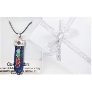 7 Chakra Gemstone Pendant Necklace (I) - Lapis Lazuli