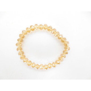 Elegant Yellow Crystal Beaded Bracelet
