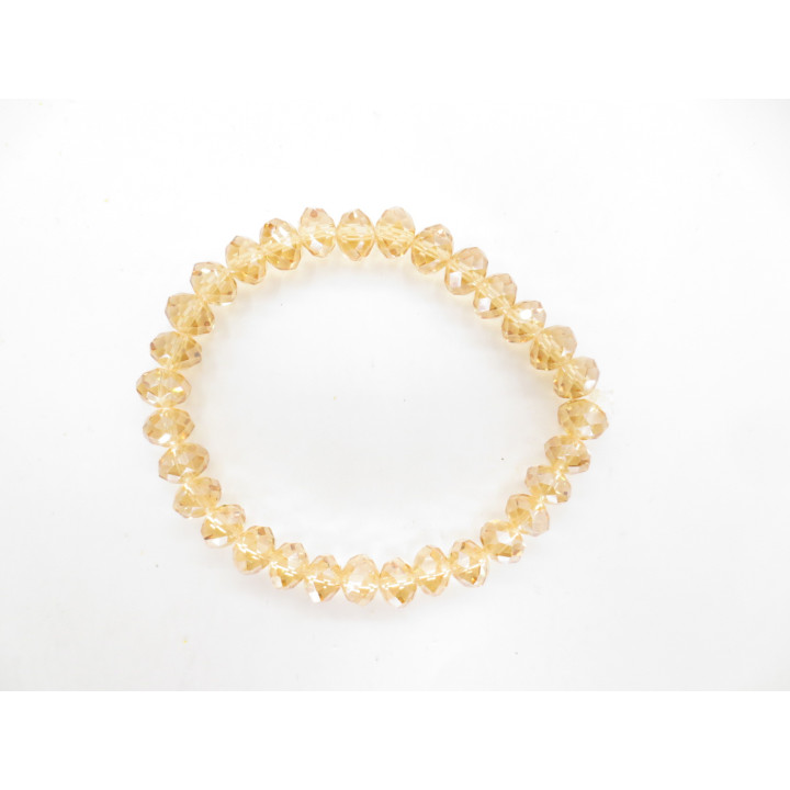 Elegant Yellow Crystal Beaded Bracelet