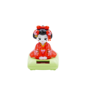 Japanese Geisha Solar Light - Red