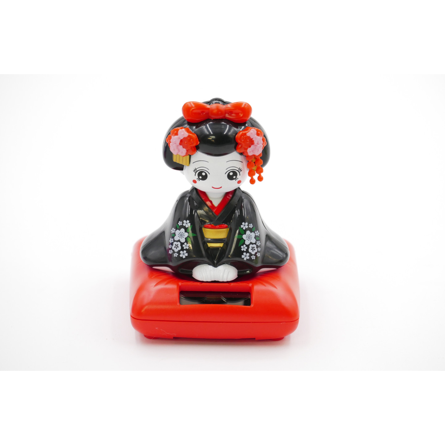 Japanese Geisha Solar Light - Black