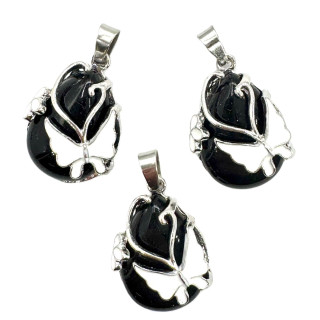 Gemstone Butterfly Pendant - Onyx ()