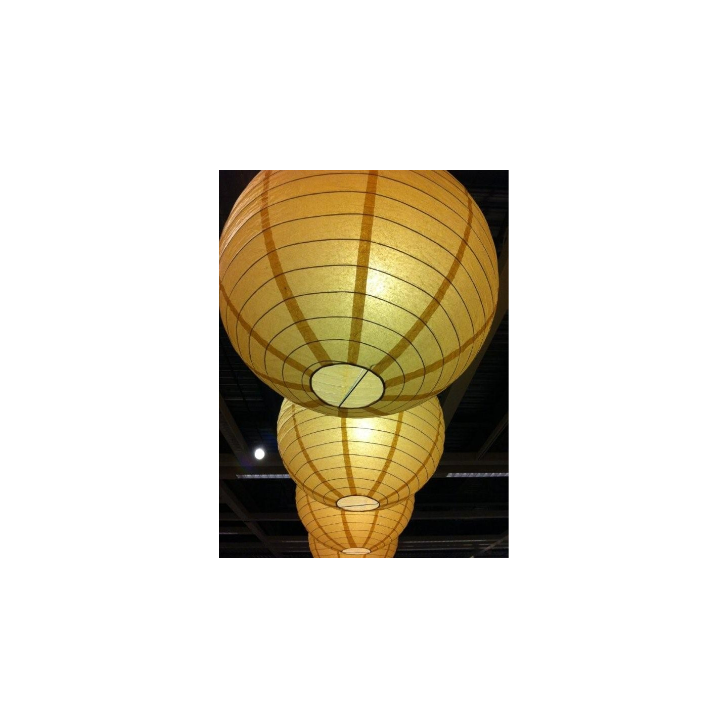 Round Paper Lantern Lampshade - Hanging Ceiling Light