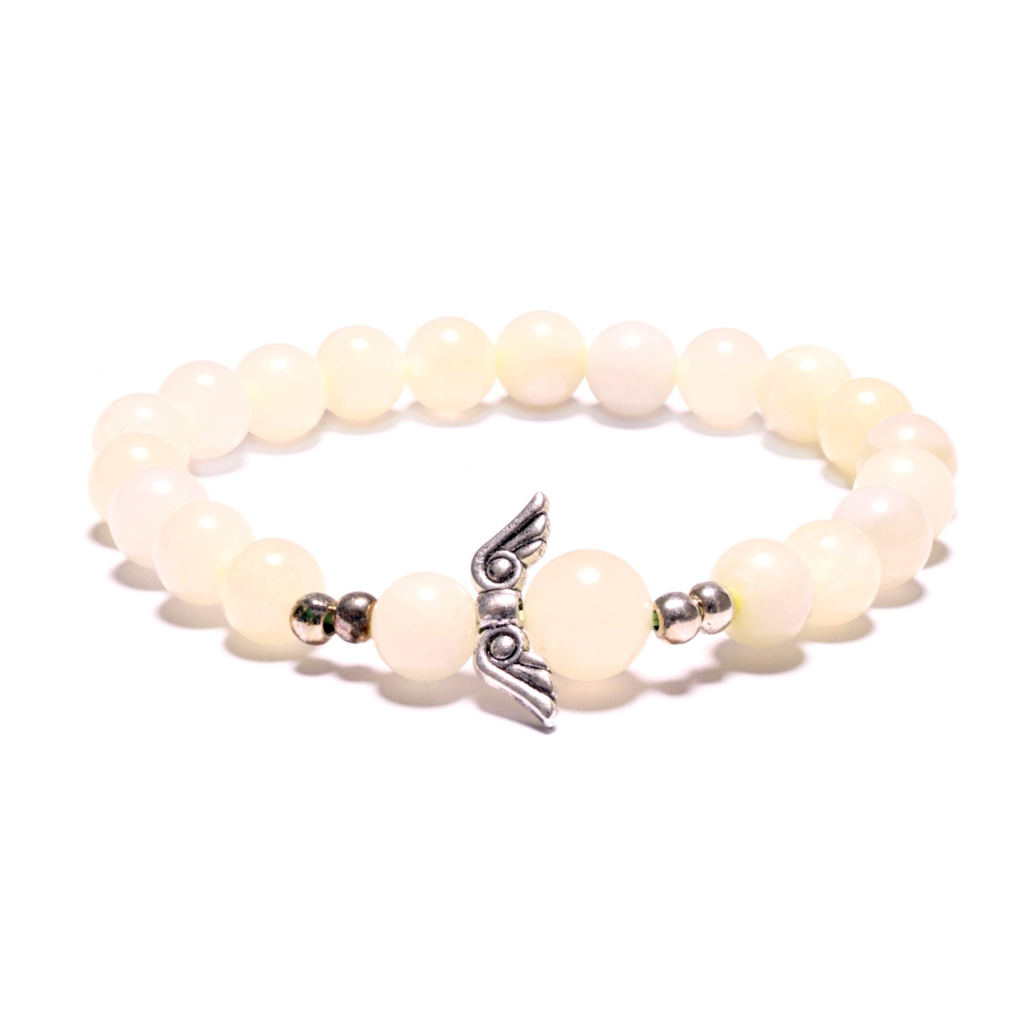 8mm Angel Bracelet without Box - Jade