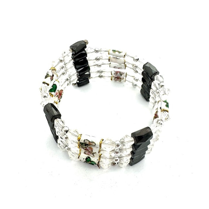 Magnetic Wrap Bracelet with Beads