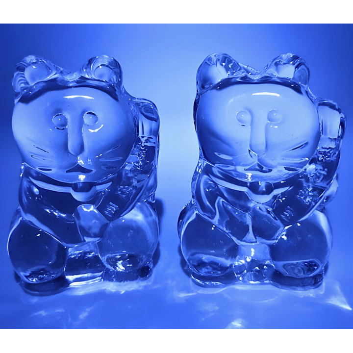 Crystal Glass Lucky Cat Set () – 6.6 cm
