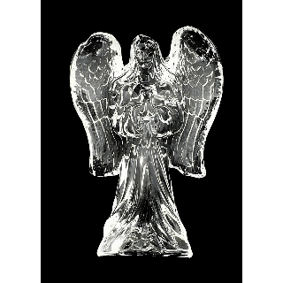 Crystal Glass Praying Angel Statue