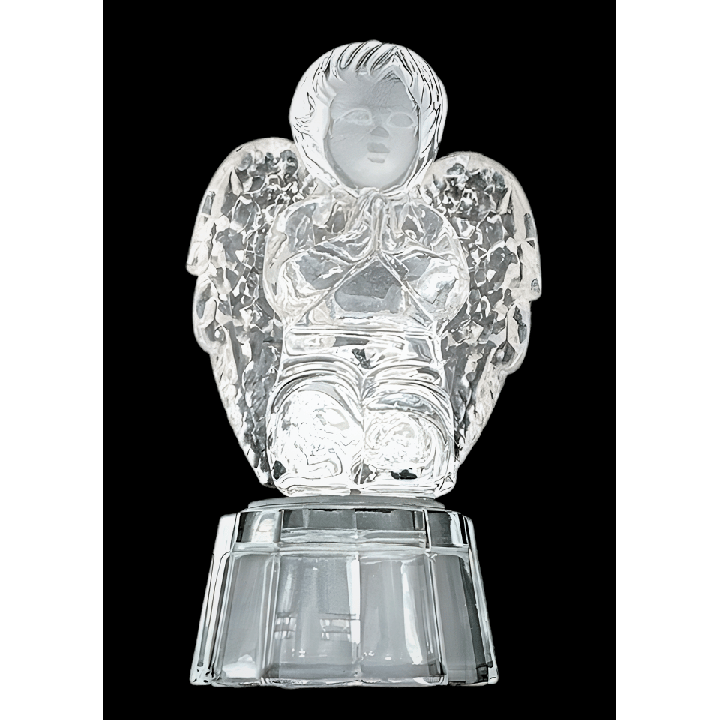 Crystal Glass Kneeling Praying Angel