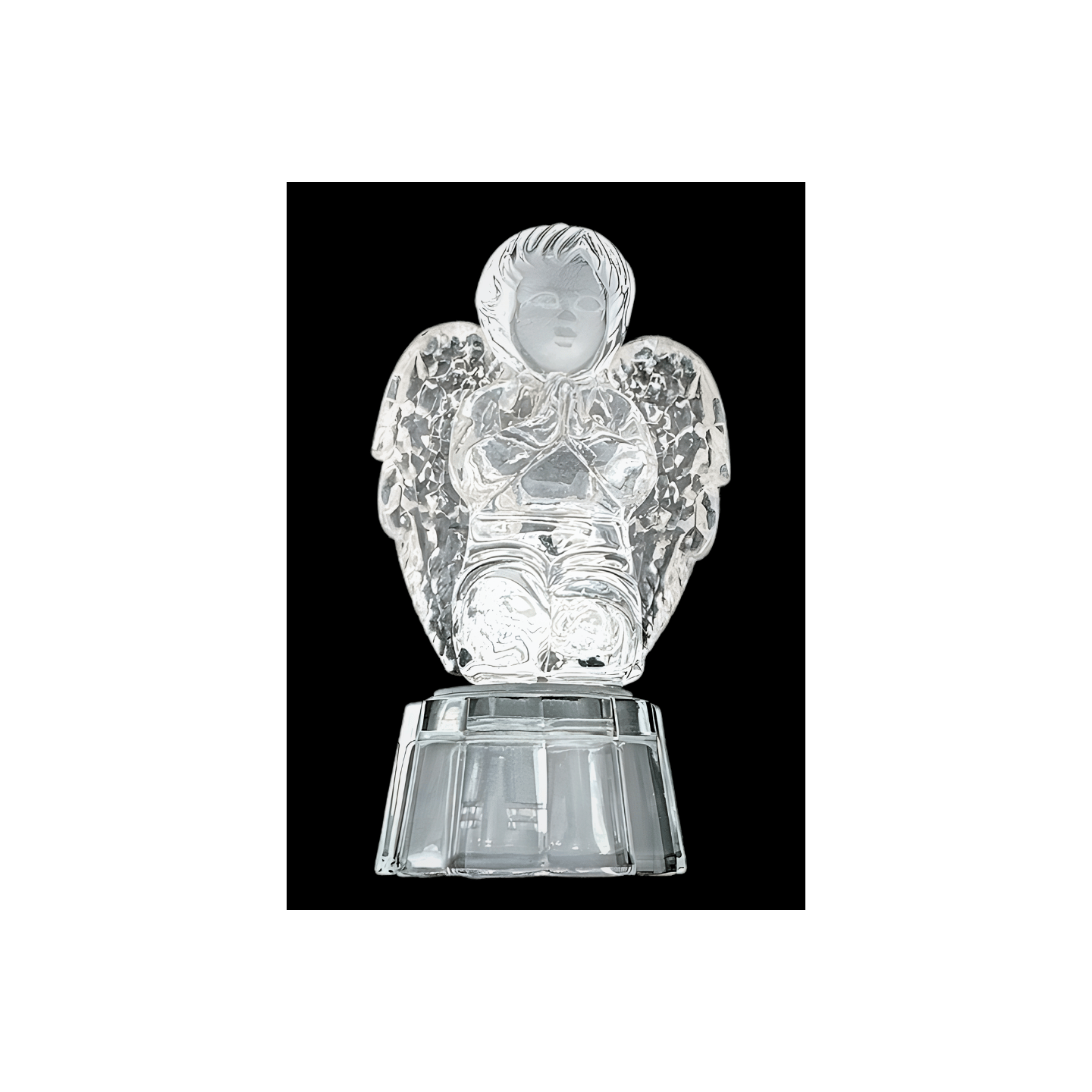 Crystal Glass Kneeling Praying Angel