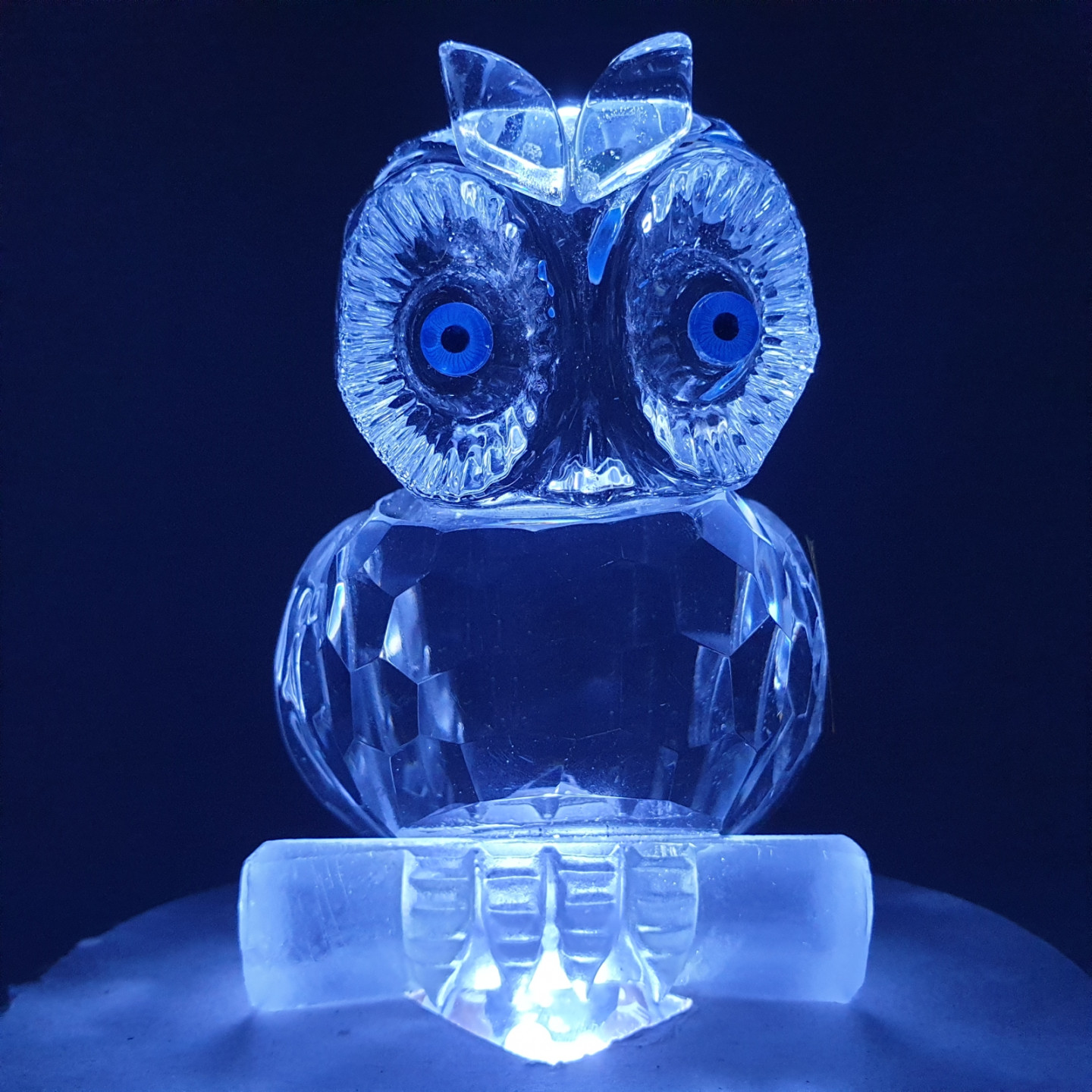 Crystal Glass Owl Statue – Small