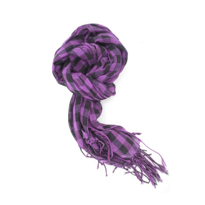 Arafat with squares purple/black