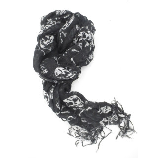 Viscose with skull black