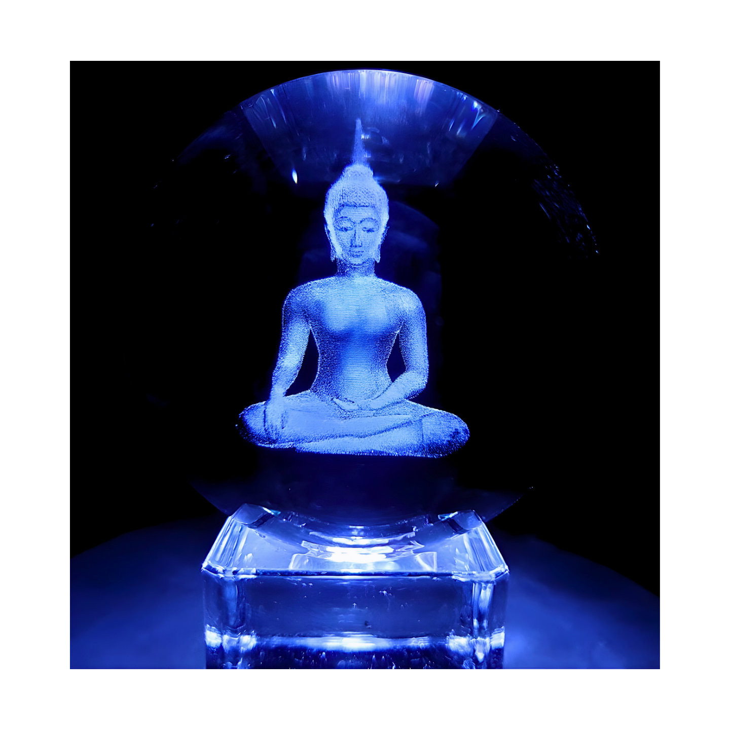 Kristal Laser Ball Thai Buddha 6 cm