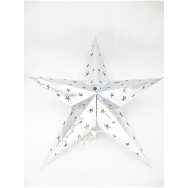 Paper Star Lantern - Silver