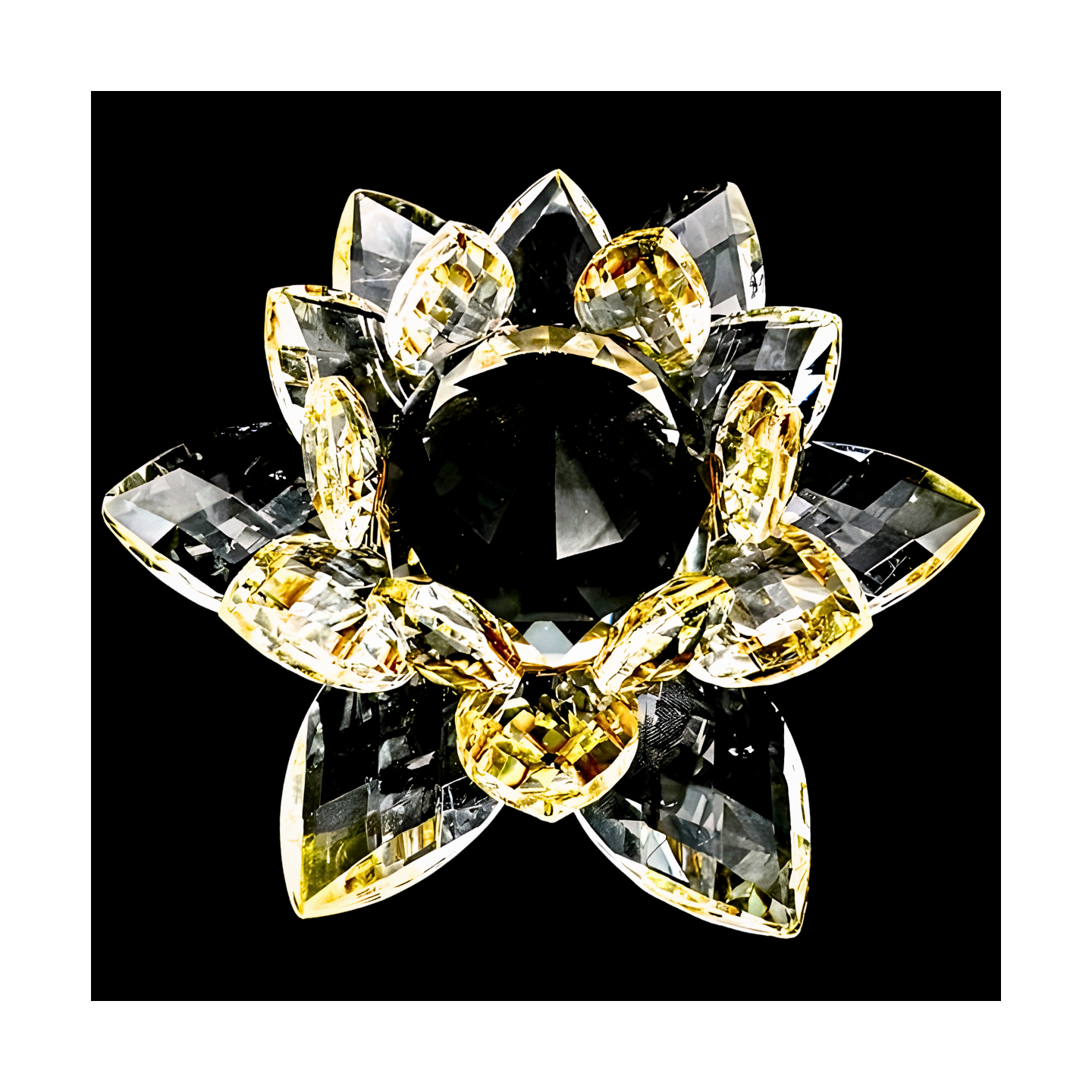 Crystal Lotus Yellow 10 cm (small)