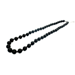 Wholesale 8 mm Black Onyx Beaded Necklace (without Box)