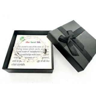 8mm Buddha Rock Crystal Gemstone Bracelet – Gift Box Included