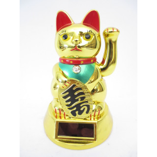 Lucky Cat solar light Gold (medium)