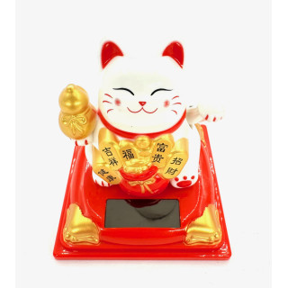 Lucky Cat Solar Light - White (I)