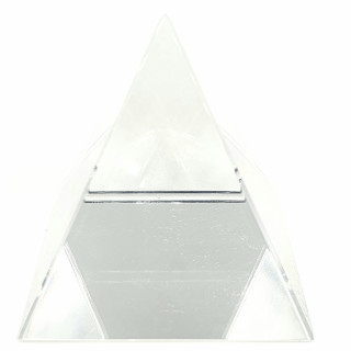 Crystal Pyramid Clear White 6 × 6 cm