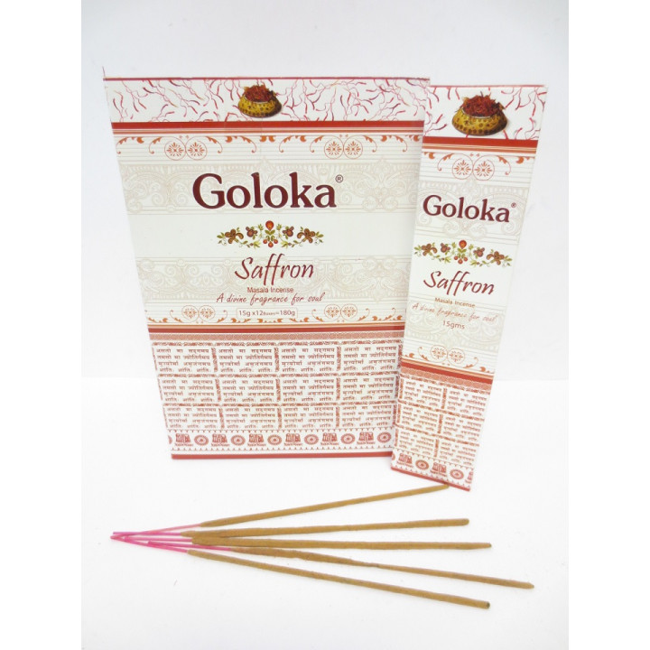Goloka Saffron Masala Incense Sticks