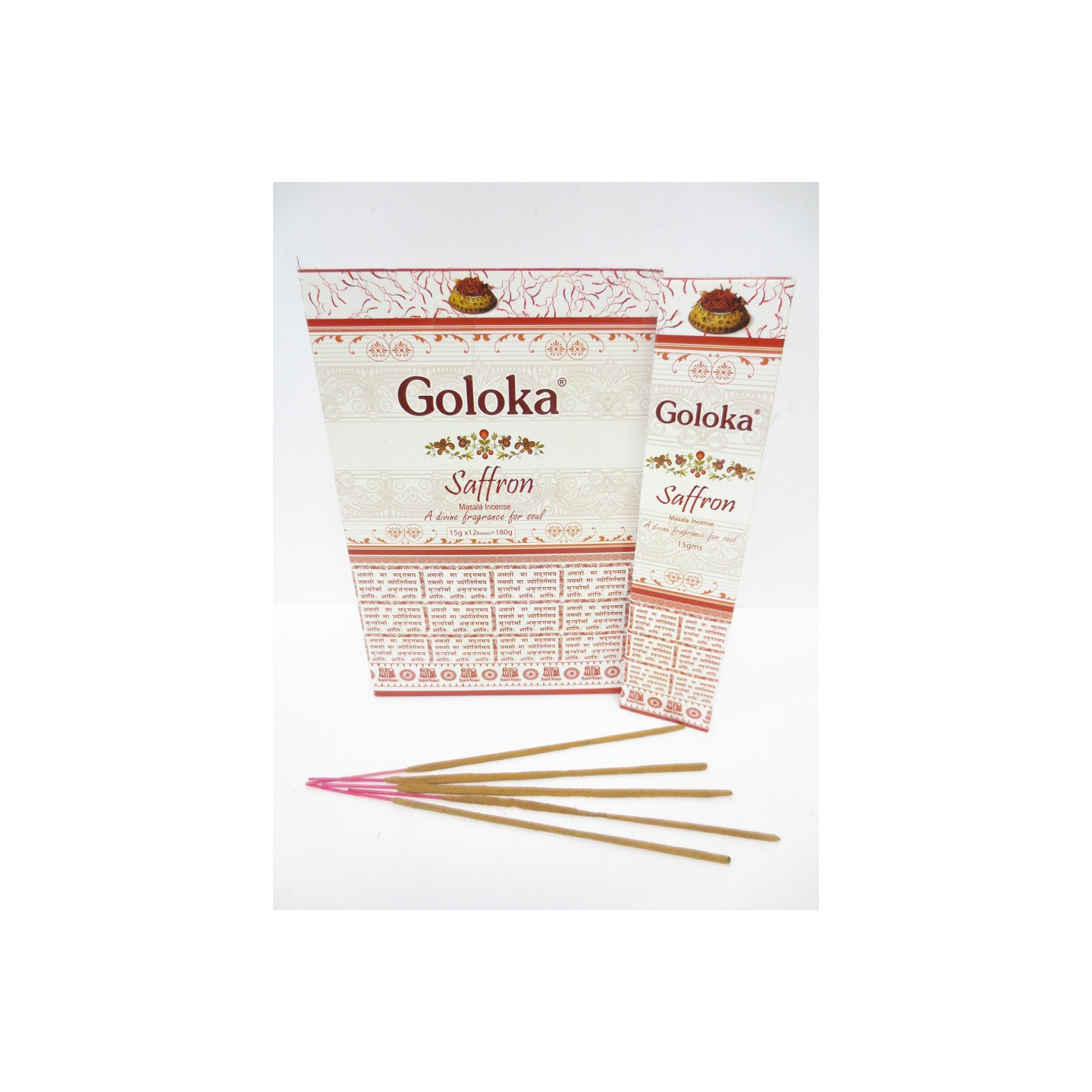 Goloka Saffron Masala Incense Sticks
