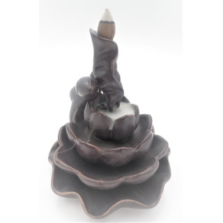 Backflow Incense Burner Large Lotus (CY313-8)