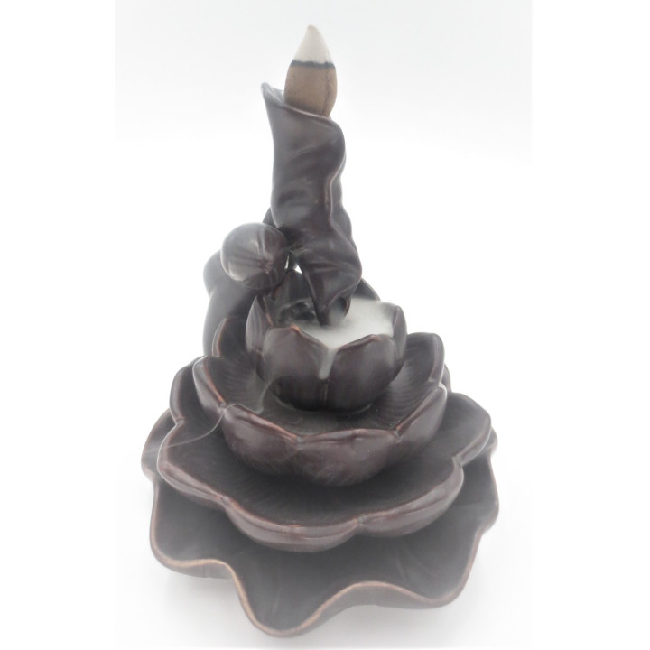 Backflow Incense Burner Large Lotus (CY313-8)