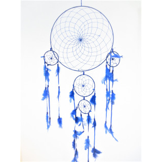 33cm Round Dreamcatcher Blue 1+4