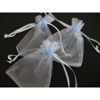 Organza Gift Bag Light Blue 13 x 20cm