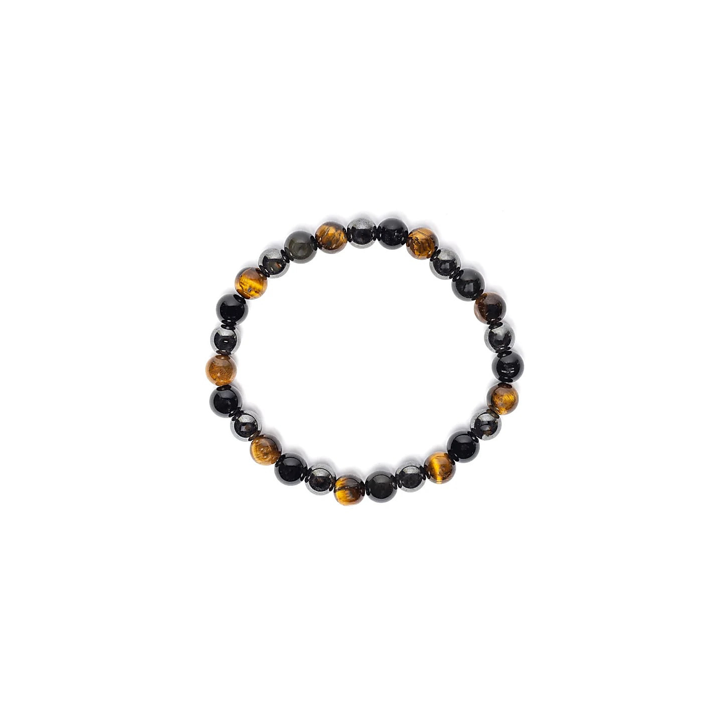 Bracelet pour poignet large en œil de tigre, hématite e... | Pieralune