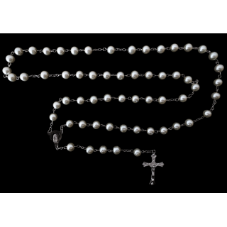 Rosary Pearl Round large luxury