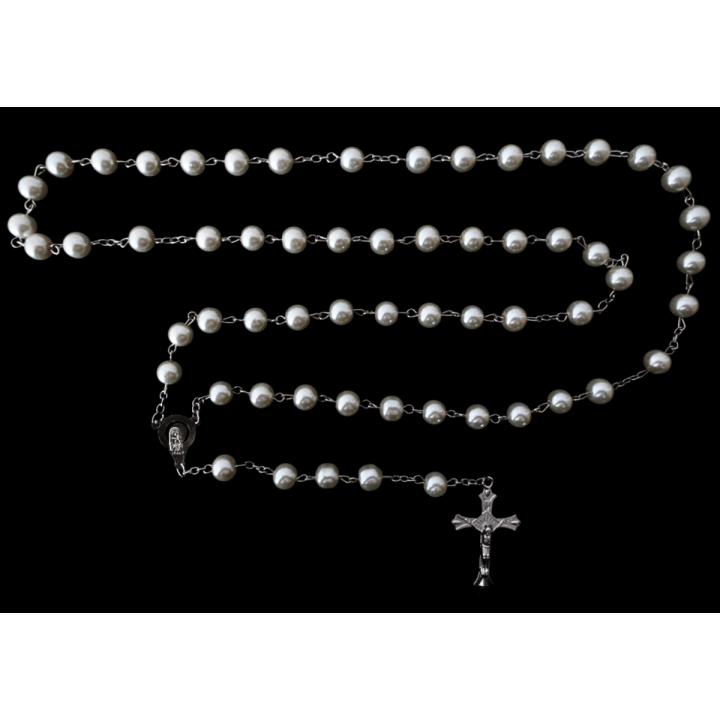 Rosary Pearl Round large luxury
