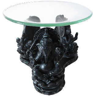 3 black Ganesh oil burner