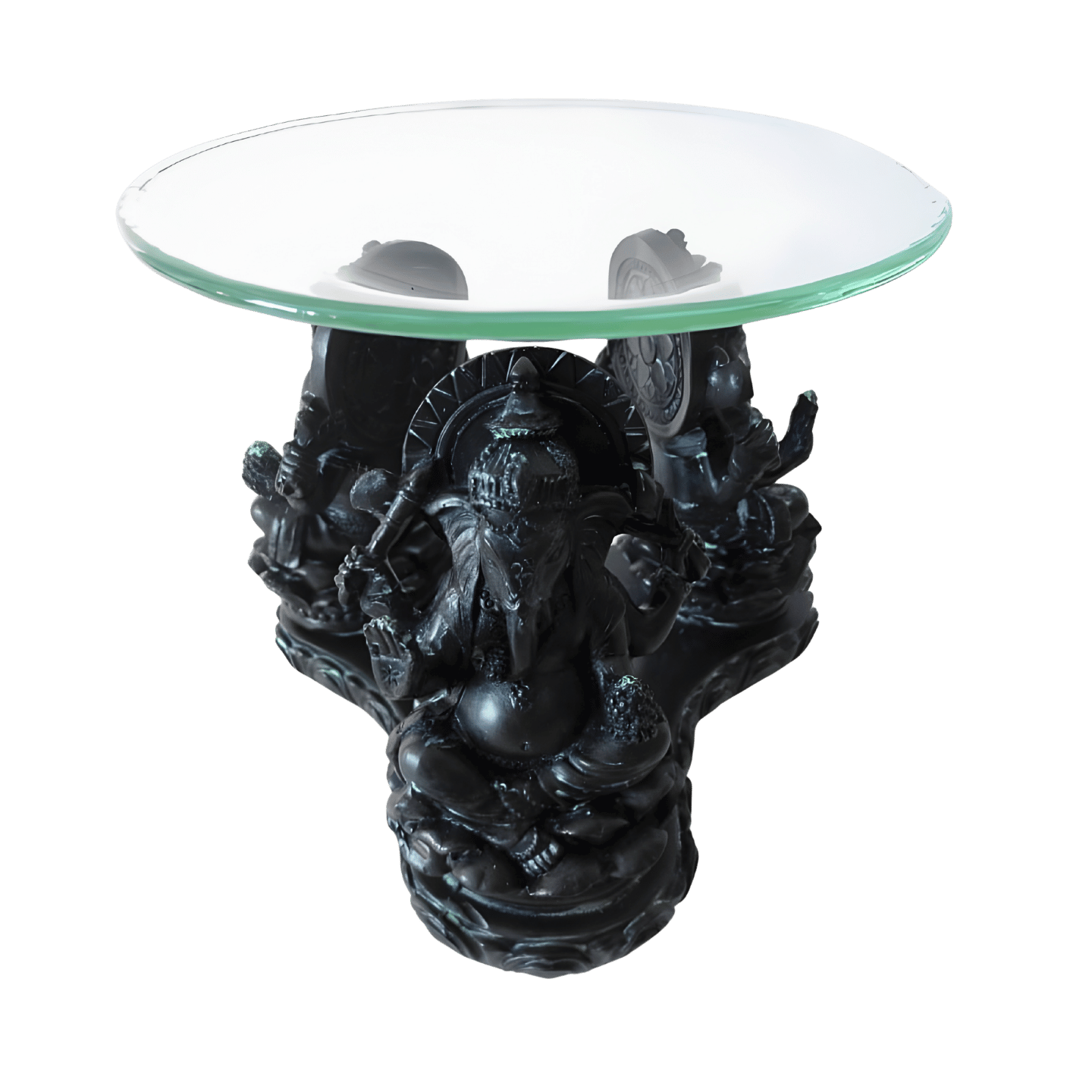 3 black Ganesh oil burner