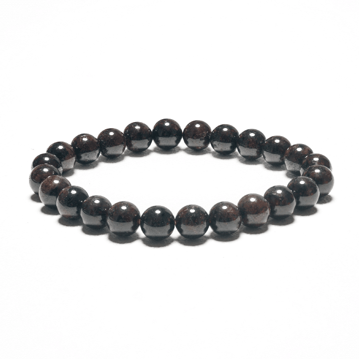8mm Gemstone Bracelet without Gift Box - Garnet