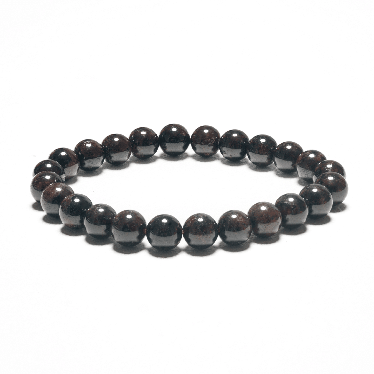 8mm Gemstone Bracelet without Gift Box - Garnet