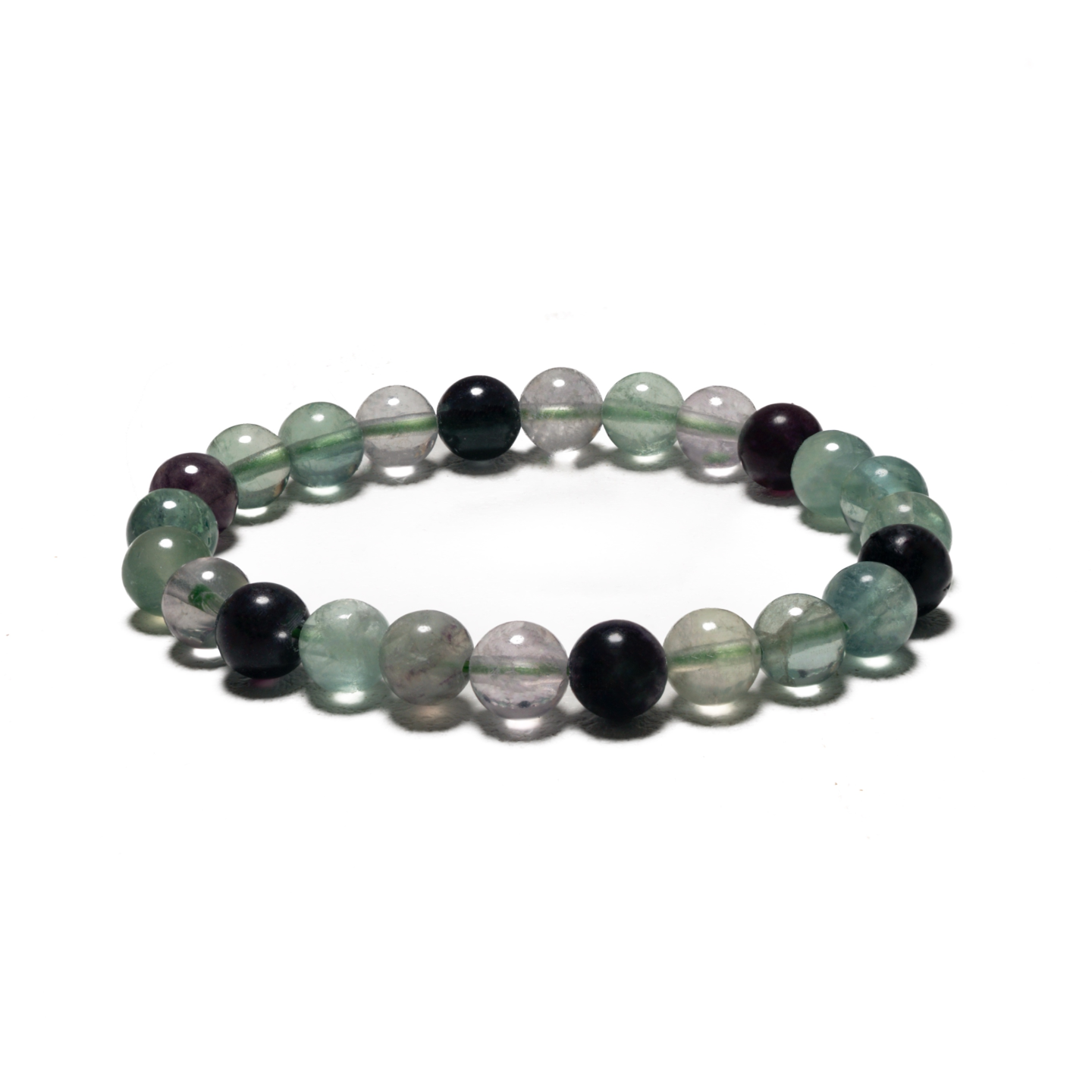 8mm Gemstone Bracelet without Gift Box - Fluorite