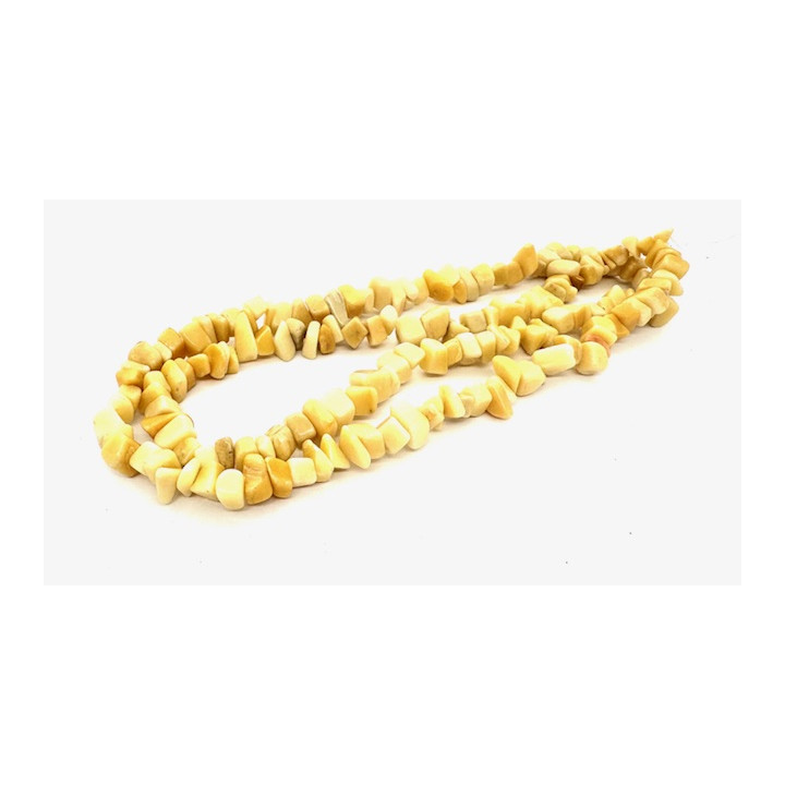 Großhandel 10 mm Gelber Achat-Edelstein-Chips Ketten
