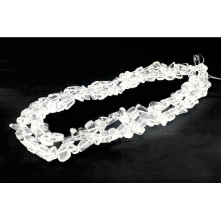 Wholesale 10 mm Rock Crystal Gemstone Chip Necklace