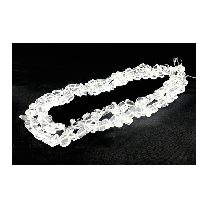 Wholesale 10 mm Rock Crystal Gemstone Chip Necklace