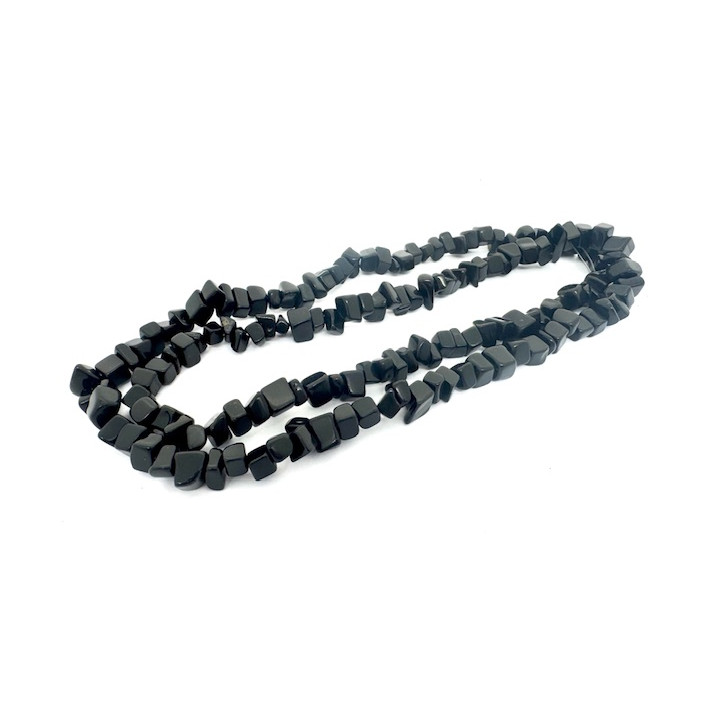 Wholesale 10 mm Black Onyx Gemstone Chip Necklace
