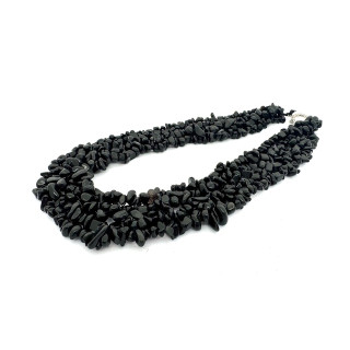 Wholesale Clustered Black Onyx Chipstone Necklace