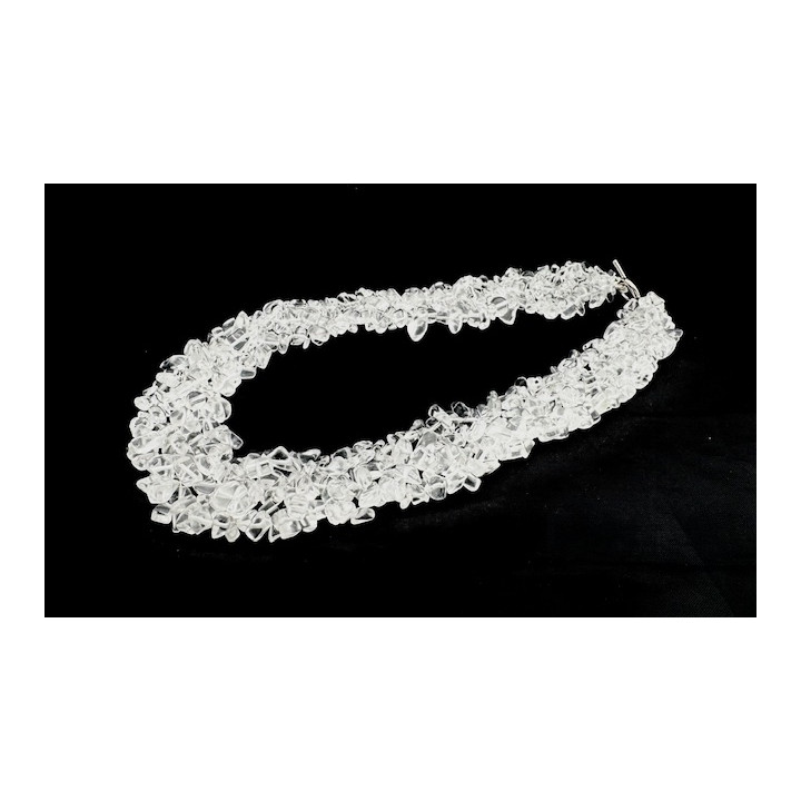 Wholesale Clustered Rock Crystal Chipstone Necklace
