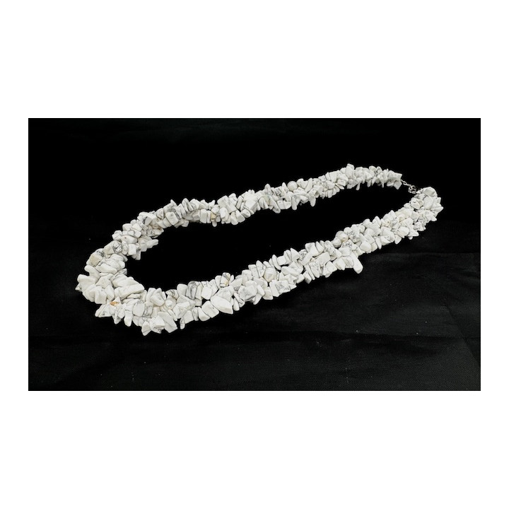 Wholesale Clustered Howlite Chipstone Necklace with Pearls