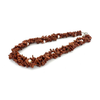 Wholesale Clustered Goldstone Chipstone Necklace with Pearls