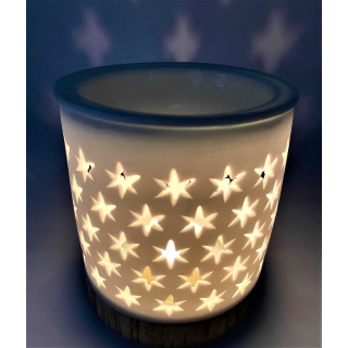 Ceramic Star Oil Burner White
