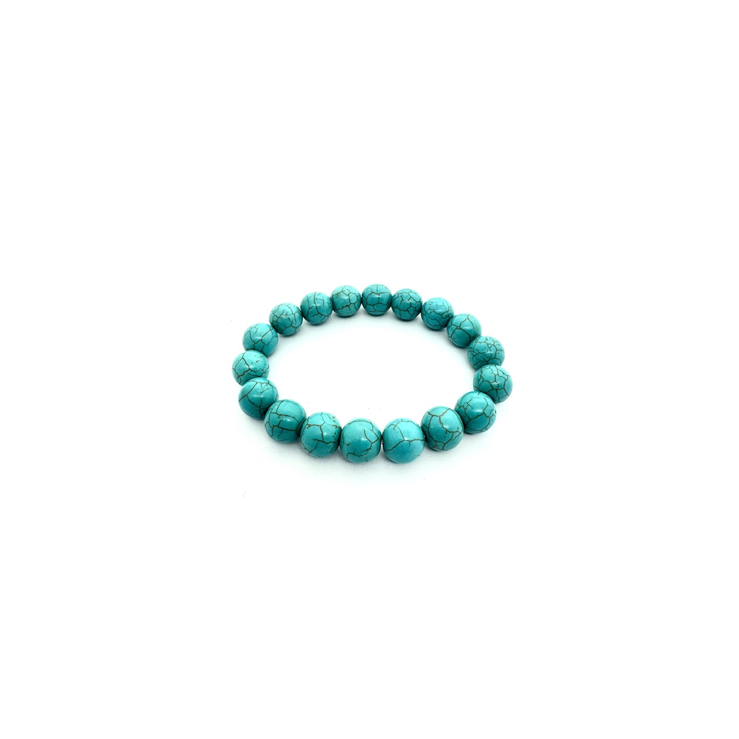 12mm Turquoise Gemstone Bracelet – Gift Box Excluded