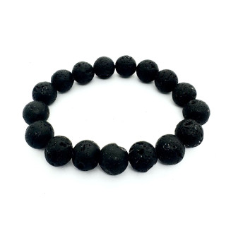 12mm Lavastone Gemstone Bracelet – Gift Box Excluded