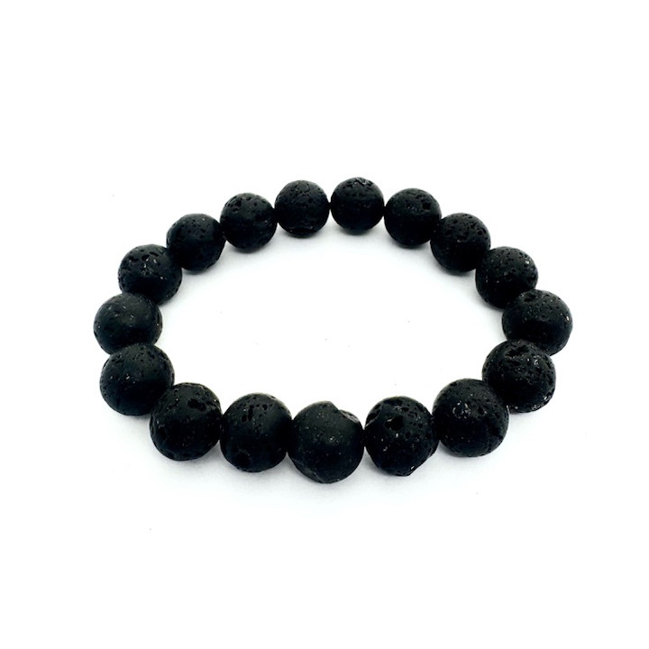 12mm Lavastone Gemstone Bracelet – Gift Box Excluded